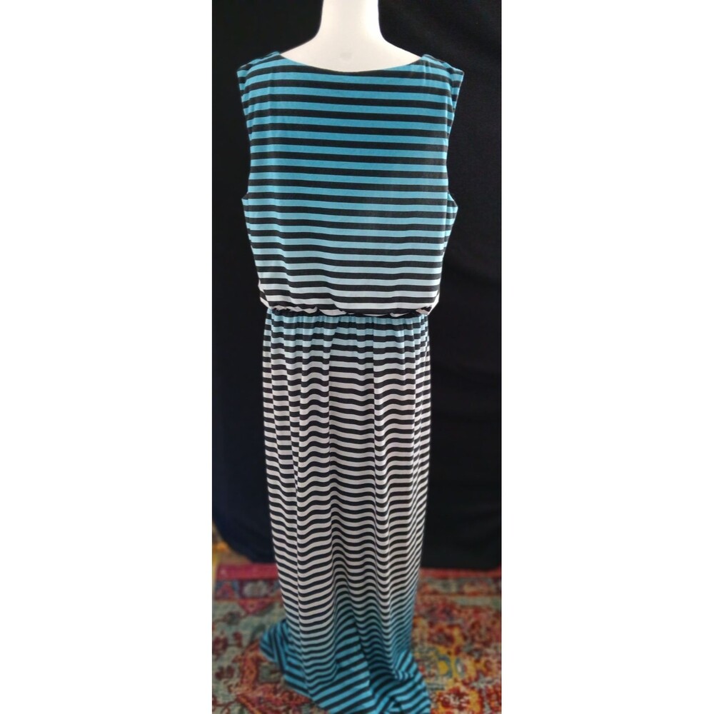 Cato Long Sleeveless Striped Long Maxi Dress XL - Picture 5 of 9